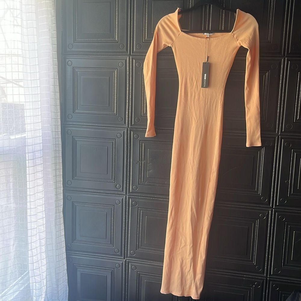 Fashionnova Ribbed Maxi Dress